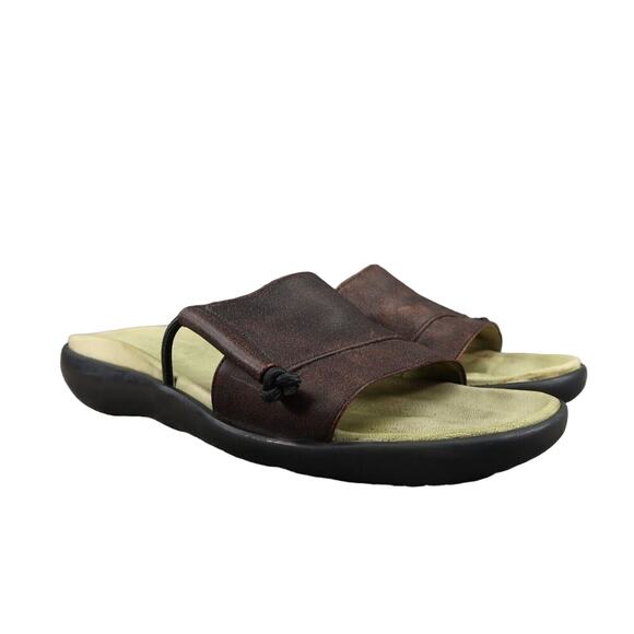 Gentle Souls Shoes Womens 37.5 Sandal Slide Comfort Boho Classic Cushion Leather - Picture 1 of 15